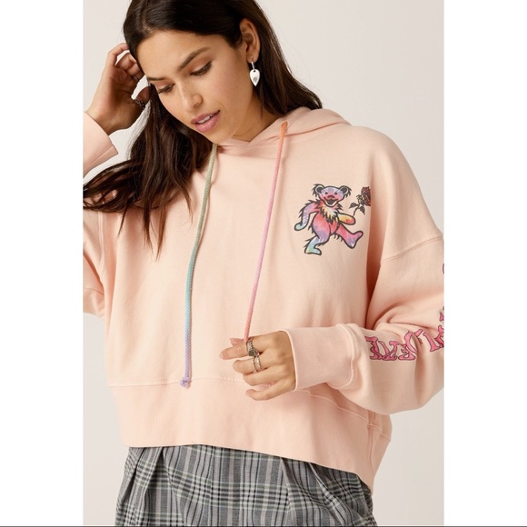 DAYDREAMER NWT Grateful Dead Tie Dye Bear Hoodie - Picture 10 of 10